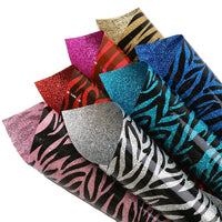 Zebra Colours with Fine Glitter Double Sided Pack of 7