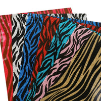Zebra Colours with Fine Glitter Double Sided Pack of 7