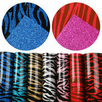 Zebra Colours with Fine Glitter Double Sided Pack of 7