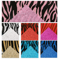 Zebra Colours with Fine Glitter Double Sided Pack of 7