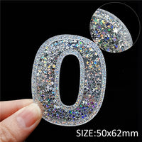 Numbers Sequin Acrylic Shakers