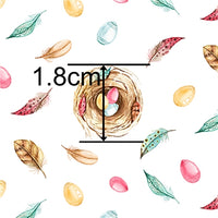 Easter Eggs in Nest Faux Leather Sheet