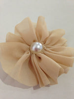 Chiffon Flower with Pearl 6cm