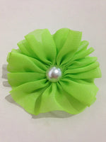 Chiffon Flower with Pearl 6cm