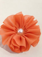 Chiffon Flower with Pearl 6cm