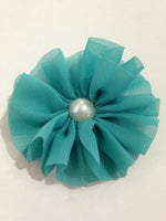 Chiffon Flower with Pearl 6cm