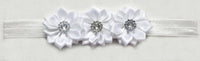 Satin Ribbon Flower with Rhinestone 3.8cm