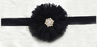 Chiffon Flower with Rhinestone 6cm