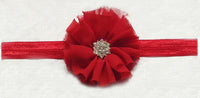 Chiffon Flower with Rhinestone 6cm