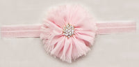 Chiffon Flower with Rhinestone 6cm