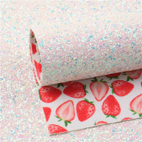 Strawberries with White Chunky Double Sided Sheet
