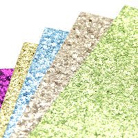 Chunky Glitter Mixed Faux Leather Full Sheet Pack of 11