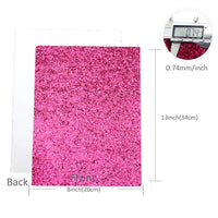 Chunky Glitter Mixed Faux Leather Full Sheet Pack of 11