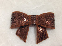Sequin Bow with Tails 2"