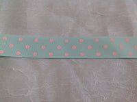 Spots Crystalline / Pearl Pink 7/8" Ribbon