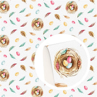 Easter Eggs in Nest Faux Leather Sheet
