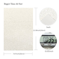 White Mixed Faux Leather Full Sheet Pack of 7