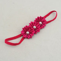Satin Ribbon Flower with Pearl 3.8cm