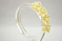 Satin Ribbon Flower with Pearl 3.8cm