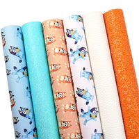 Dog Family Mixed Faux Leather Full Sheet Pack of 6