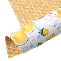 Honey Bee with Bee Hive Hexagon Double Sided Sheet