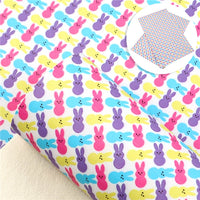 Easter Marshmallow Bunnies  Faux Leather Sheet