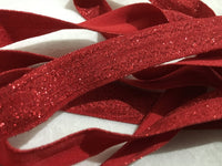 Glitter Red 5/8" FOE (5 Yards)