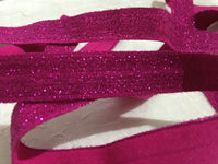 Glitter Dark Pink 5/8" FOE (5 Yards)