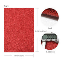 Fine Glitter Mixed A5 Faux Leather Sheet Pack of 8