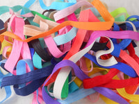 Plain / Solid Fold Over Elastic 5/8" (FOE) (5 Yards)