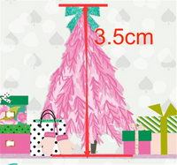 Christmas Trees Pink Faux Leather Sheet