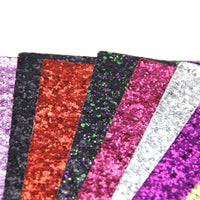 Chunky Glitter Mixed Faux Leather Full Sheet Pack of 11
