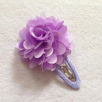 Ribbon Covered Snap Clip