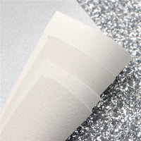 Silver Mixed Faux Leather Full Sheet Pack of 8