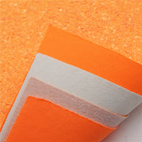 Orange Mixed Faux Leather Full Sheet Pack of 8