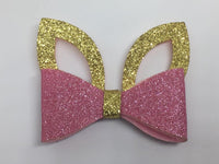 Glitter Rabbit Ears Bow