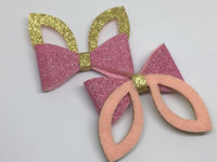 Glitter Rabbit Ears Bow