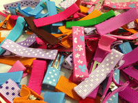 Grosgrain Lined Clips (10)