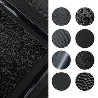 Black Mixed Faux Leather Full Sheet Pack of 8