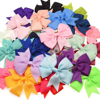 Pinwheel Solid Bow with Clip 3"