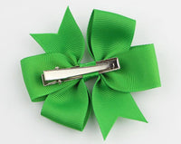 Pinwheel Solid Bow with Clip 3"