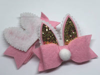 Felt Bow with Easter Rabbit Ears