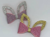 Glitter Rabbit Ears Bow