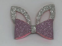 Glitter Rabbit Ears Bow