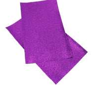 Fine Glitter Faux Leather Sheet