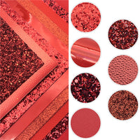 Red Mixed Faux Leather Full Sheet Pack of 8