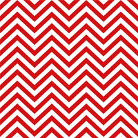 Chevron Red & White Faux Leather Sheet