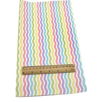 Pastel Waves Faux Leather Sheet