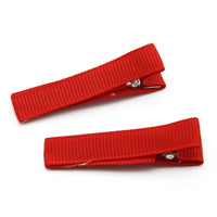 Grosgrain Lined Clips (10)