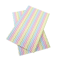 Pastel Waves Faux Leather Sheet